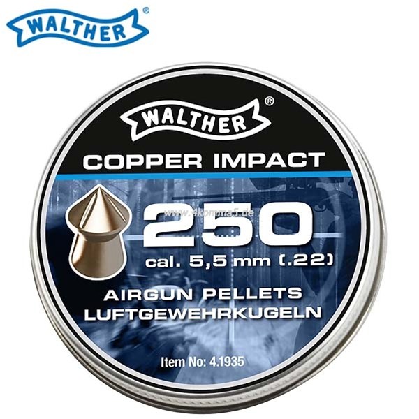 Βλήματα Walther Copper Impact pointed 5.5 mm