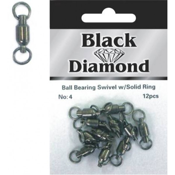 Μαύρο, Φακ. 12 τεμ .BALL BEARING + 2 SOLID RING  Black Diamond