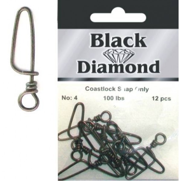 Μαύρο, Γρόσα 12Χ12 COASTLOCK SNAP  Black Diamond