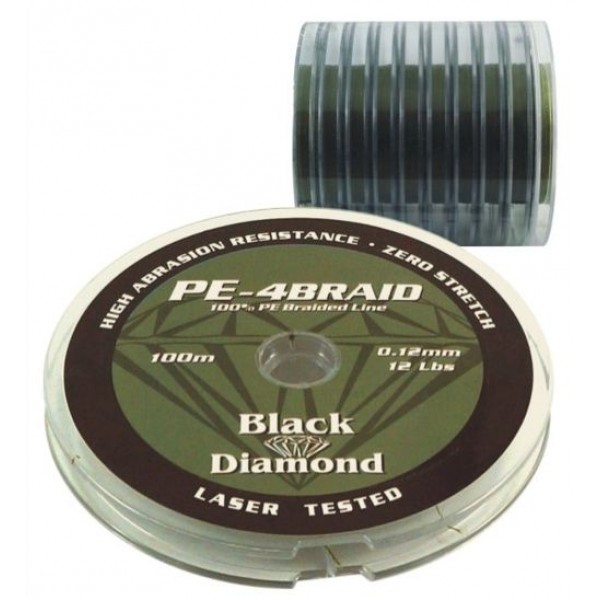 Μισινέζες – Νήματα PE-4BRAID 300m Black Diamond